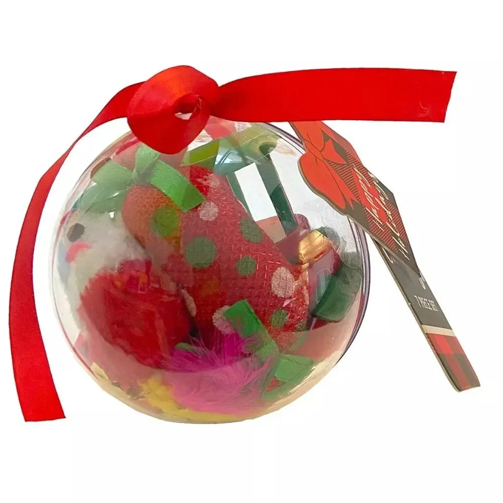 Christmas 7-piece Ornament Cat Toy Set